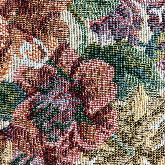 Vintage Tapestry Floral Vest Women M Tabi International Cottagecore - Picture 5 of 10